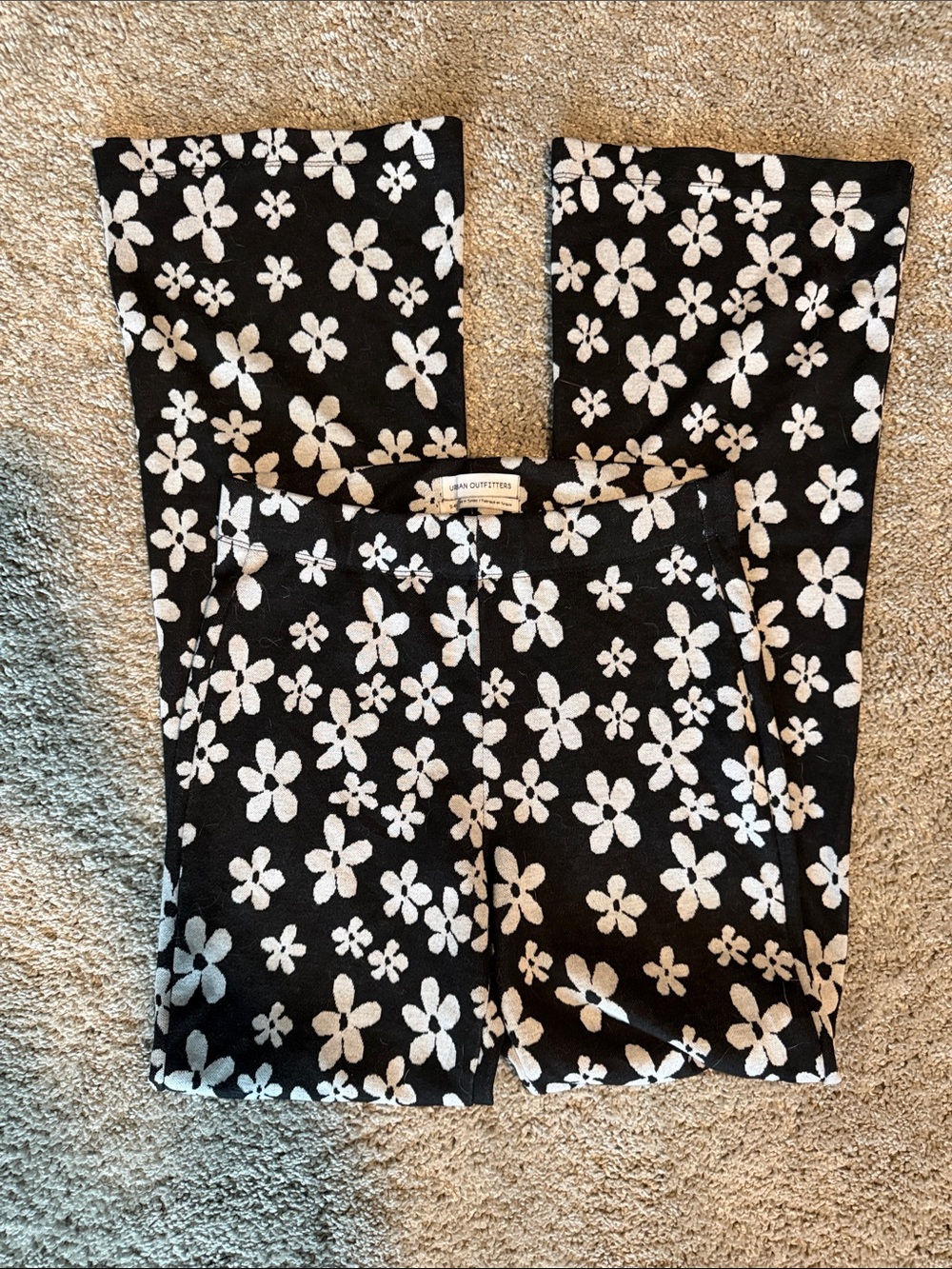 Black & White Flower Pants